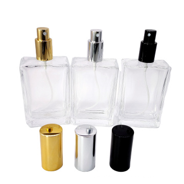 Widely Used Superior Quality Square 100ml Glass Perfume Bottle